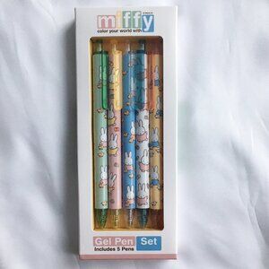 NWT MIFFY by Magenta Gel Pen Set - set of 5 in sealed packaging